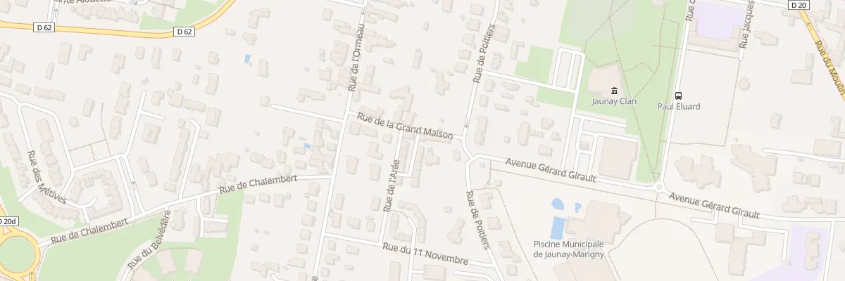 Plan du 16 Rue de la Grand Maison à Jaunay-Marigny