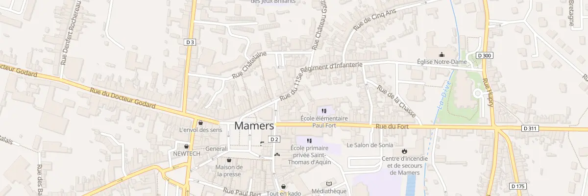 Plan du 7 Rue du 115eme Ri à Mamers