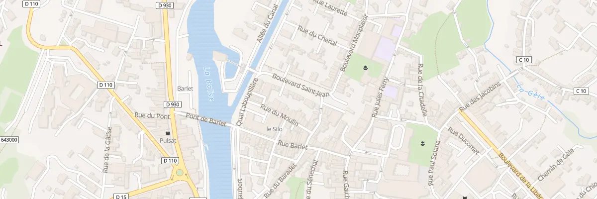 Plan du 3 Bd Saint-Jean à Condom