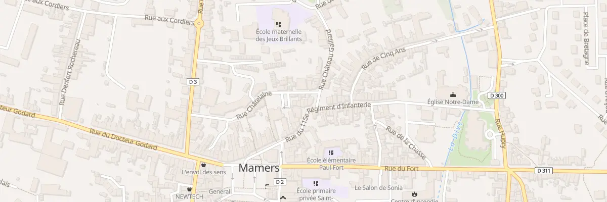 Plan du 28 Rue du 115eme Ri à Mamers