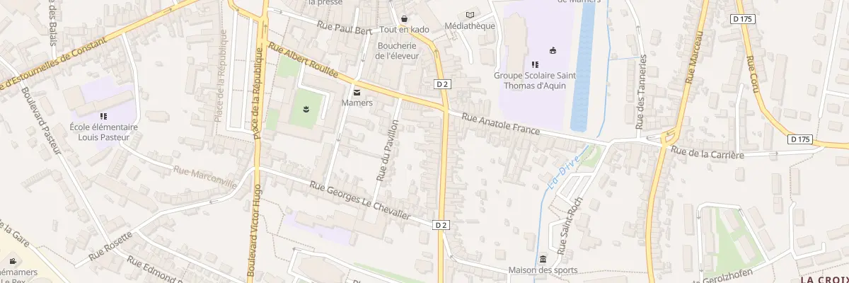 Plan du 55 Rue Ledru Rollin à Mamers