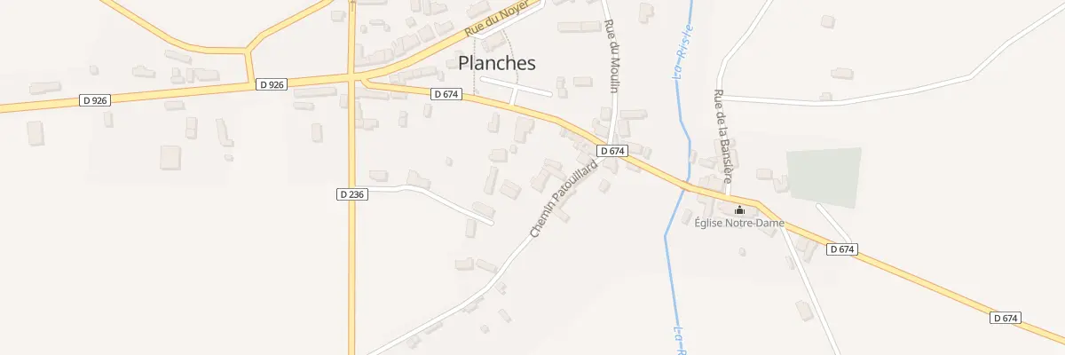 Plan du 3 Che Patouillard à Planches