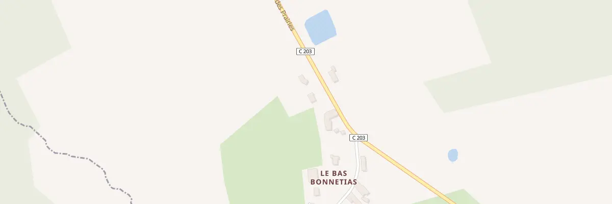 Plan du 76 Le Bas Bonnetias à Bosset