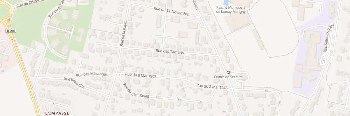 Plan du 16 Rue des Tamaris à Jaunay-Marigny