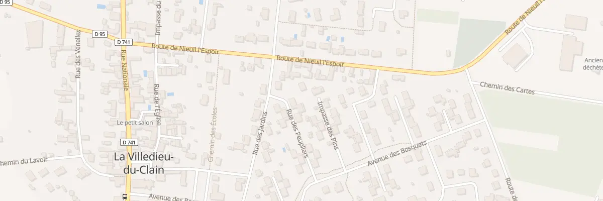 Plan du 11 Rue des Peupliers à La Villedieu-du-Clain