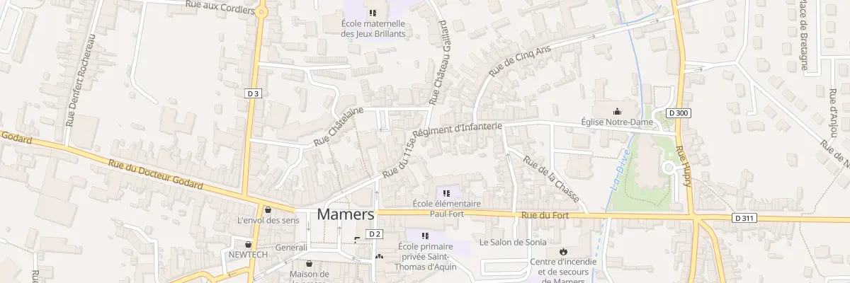 Plan du 21 Rue du 115eme Ri à Mamers