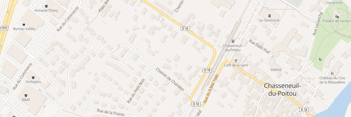 Plan du 15 Rue de la Croix Blanche à Chasseneuil-du-Poitou