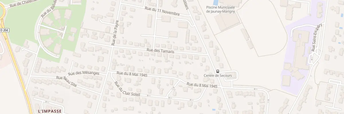 Plan du 18 Rue des Tamaris à Jaunay-Marigny