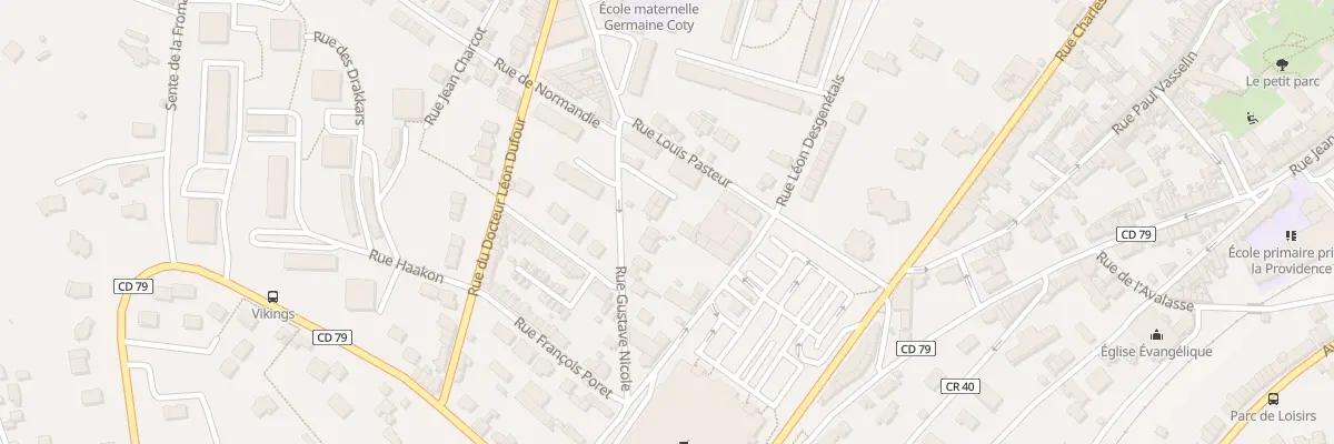 Plan du 55B Rue Gustave Nicole à Fécamp