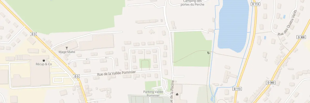 Plan du 52 Rue de la Vallee Pommier à Mamers
