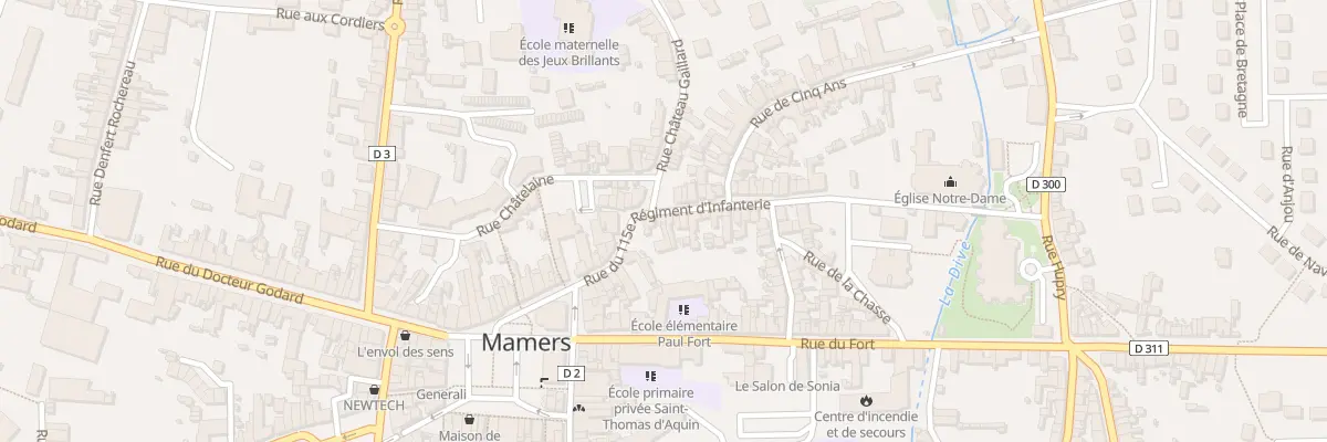 Plan du 25 Rue du 115eme Ri à Mamers