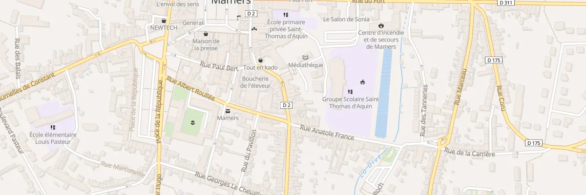 Plan du 32 Rue Ledru Rollin à Mamers