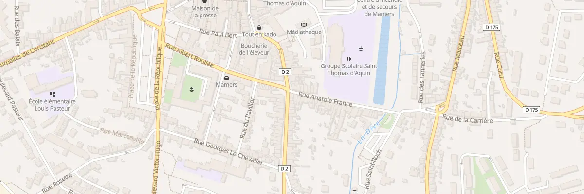 Plan du 50 Rue Ledru Rollin à Mamers