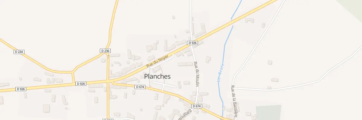 Plan du 9 Rue du Noyer à Planches