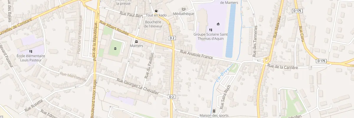 Plan du 56 Rue Ledru Rollin à Mamers
