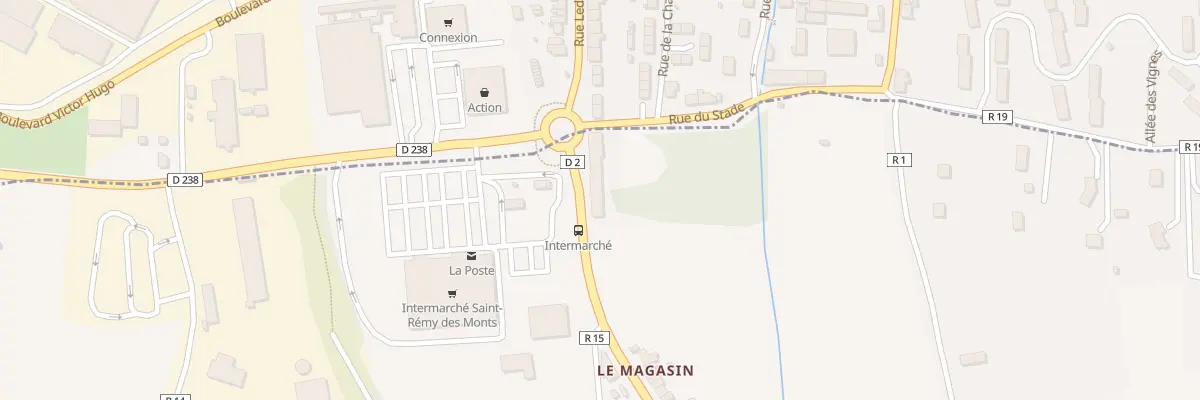 Plan du 1 Le Magasin à Saint-Rémy-des-Monts