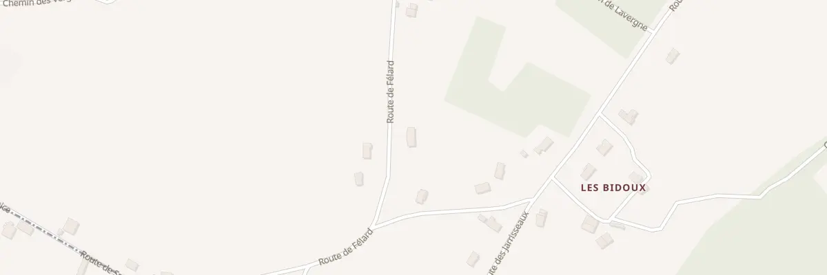 Plan du 392 Rte de Félard à Ribérac