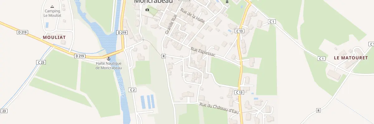 Plan du 33 Pl de la Mare à Moncrabeau