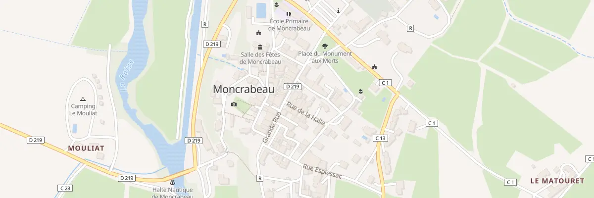 Plan du 17 Rue de la Halle à Moncrabeau