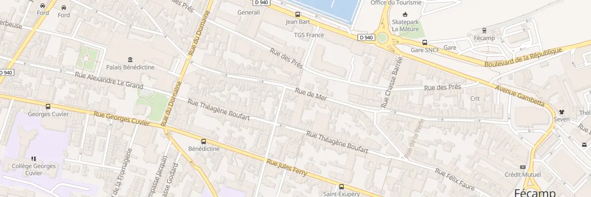 Plan du 19 Rue de Mer à Fécamp