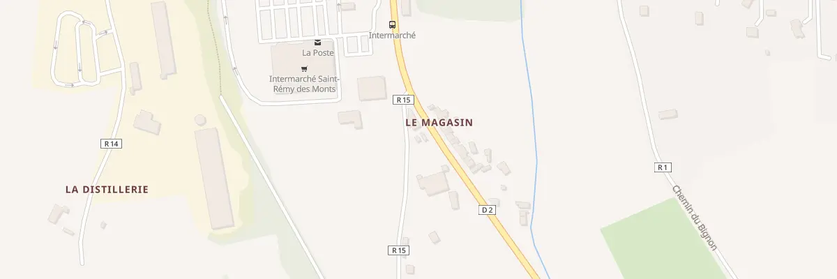Plan du 4 Le Magasin à Saint-Rémy-des-Monts