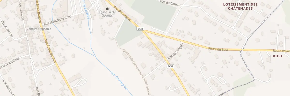 Plan du 22 Rue des Arzens à Mussidan