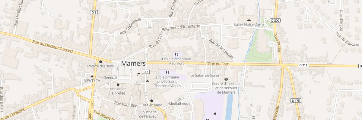Plan du 14 Rue du Fort à Mamers