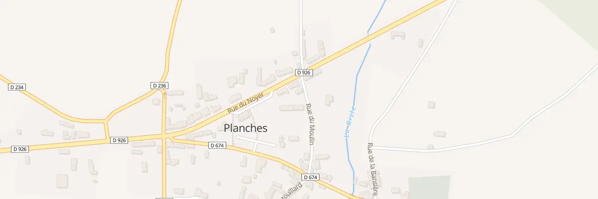 Plan du 1 Rue du Moulin à Planches