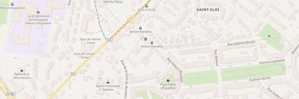 Plan du 10 Rue Nelson Mandela à Poitiers