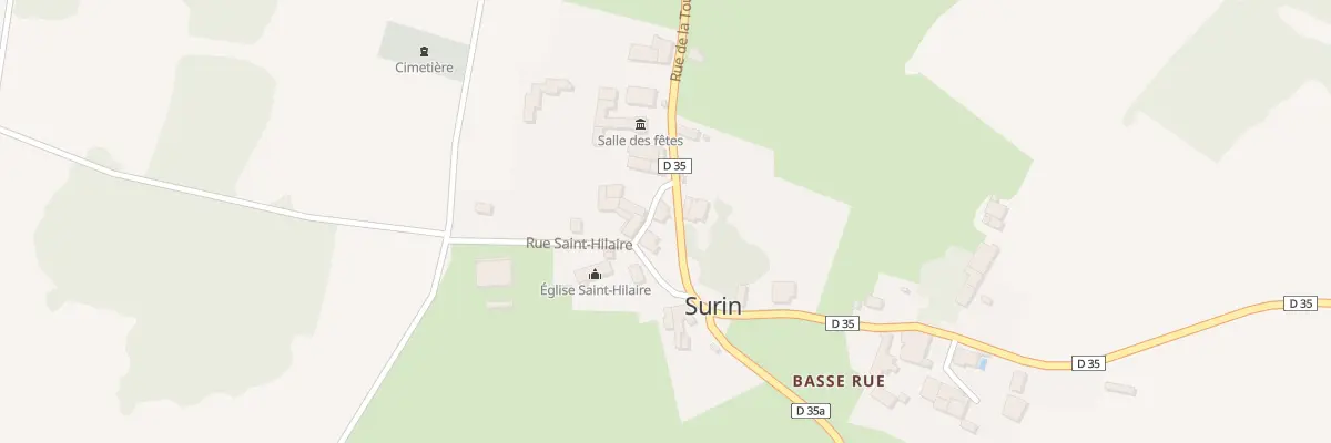 Plan du 16 Rue de la Tour à Surin