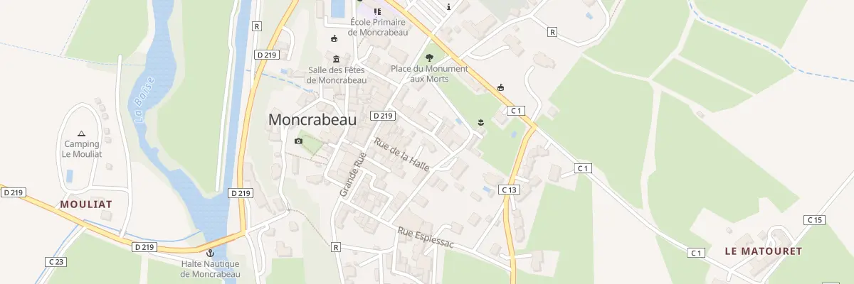 Plan du 63 Rue de la Halle à Moncrabeau