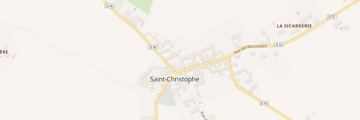 Plan du 3 Rue des Bourreliers à Saint-Christophe