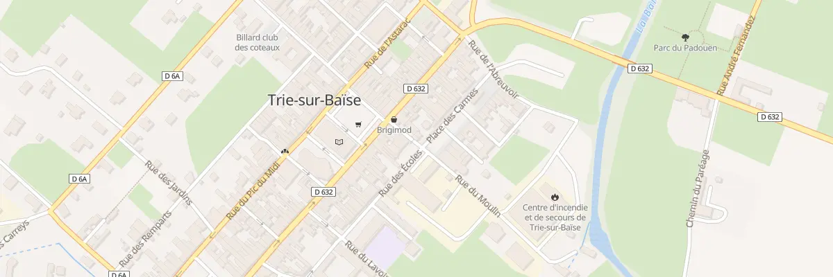 Plan du 5188 Pl des Carmes à Trie-sur-Baïse