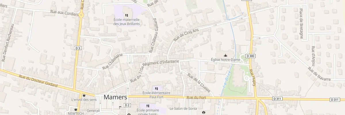 Plan du 54 Rue du 115eme Ri à Mamers