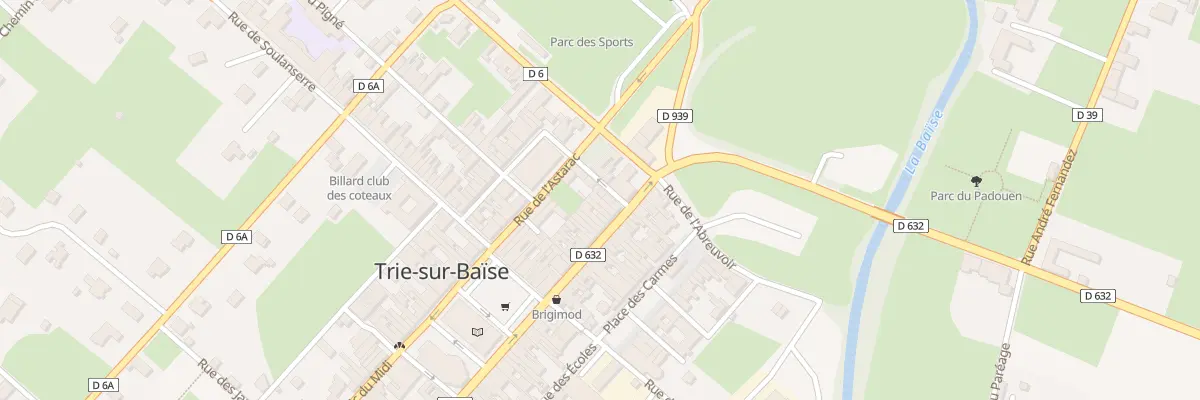 Plan du 6 Rue du Padouen à Trie-sur-Baïse