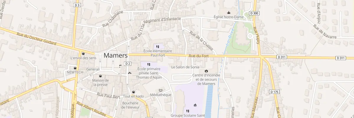 Plan du 25 Rue du Fort à Mamers