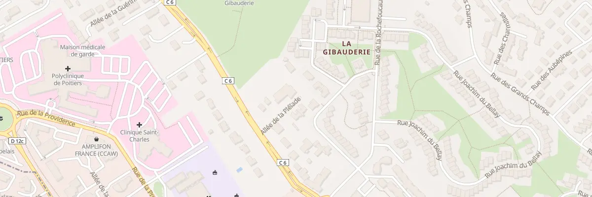 Plan du 123 Rue de la Gibauderie à Poitiers