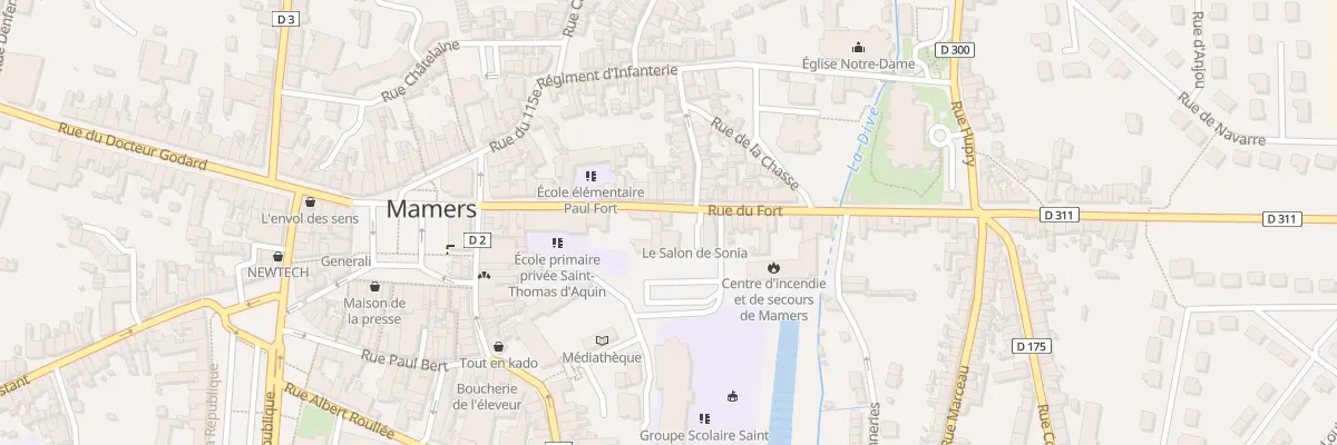 Plan du 27 Rue du Fort à Mamers