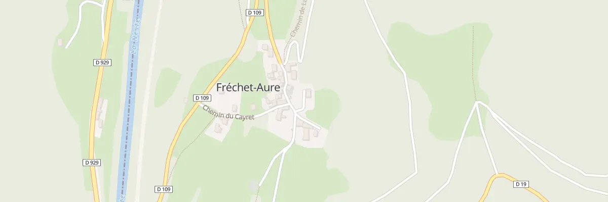 Plan du 1 Che du Sarret à Fréchet-Aure