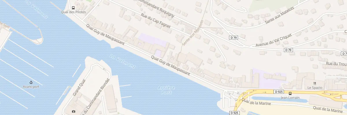 Plan du 74 Quai Guy de Maupassant à Fécamp