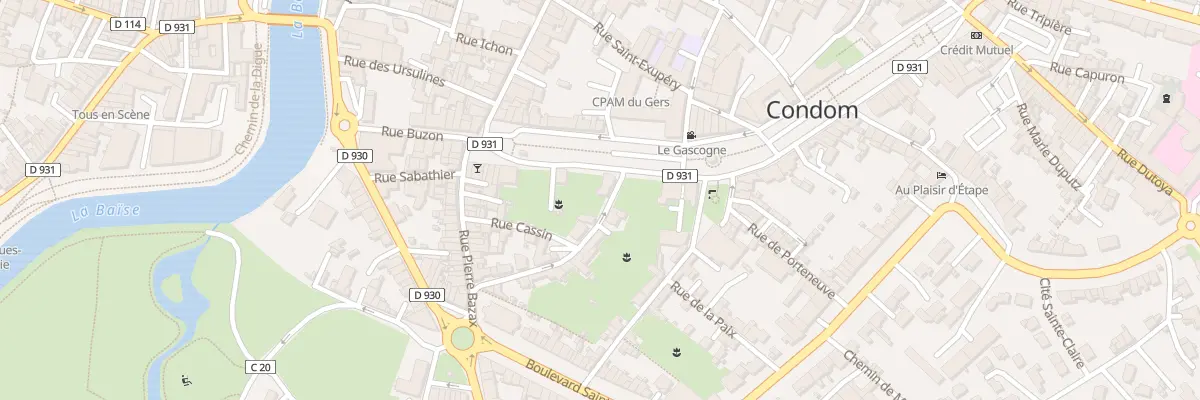 Plan du 1 Rue Riguepeu à Condom