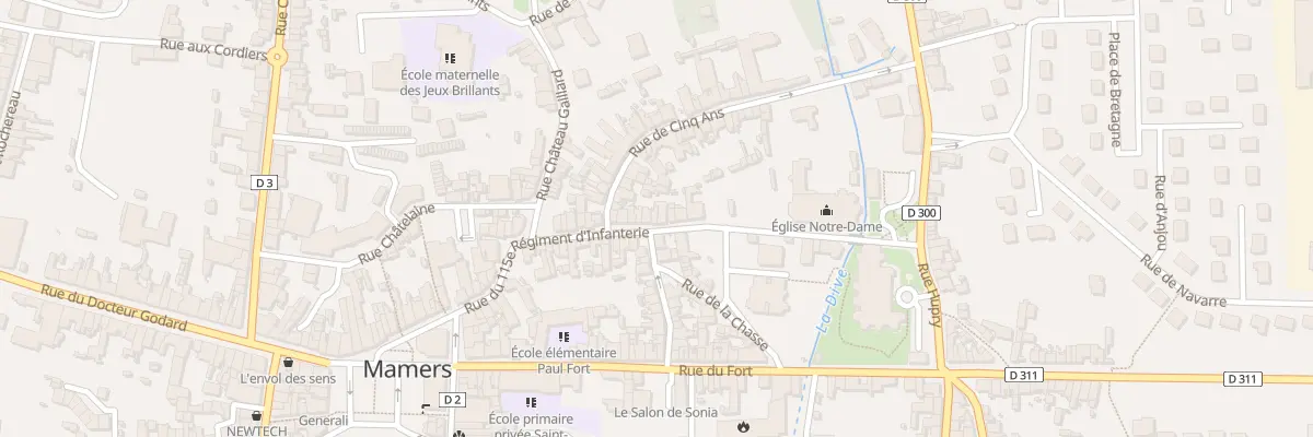 Plan du 62 Rue du 115eme Ri à Mamers