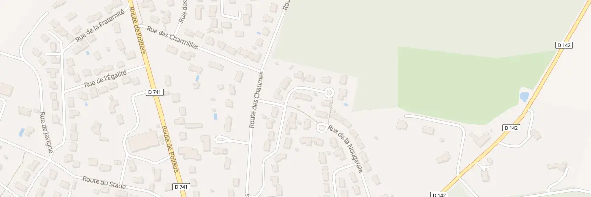 Plan du 1 All des Fougères à Roches-Prémarie-Andillé