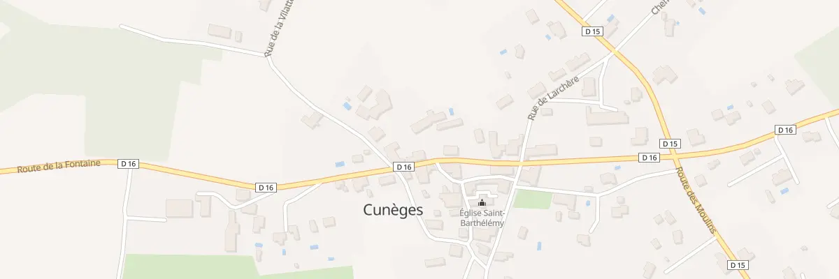 Plan du 74 Le Bourg à Cunèges