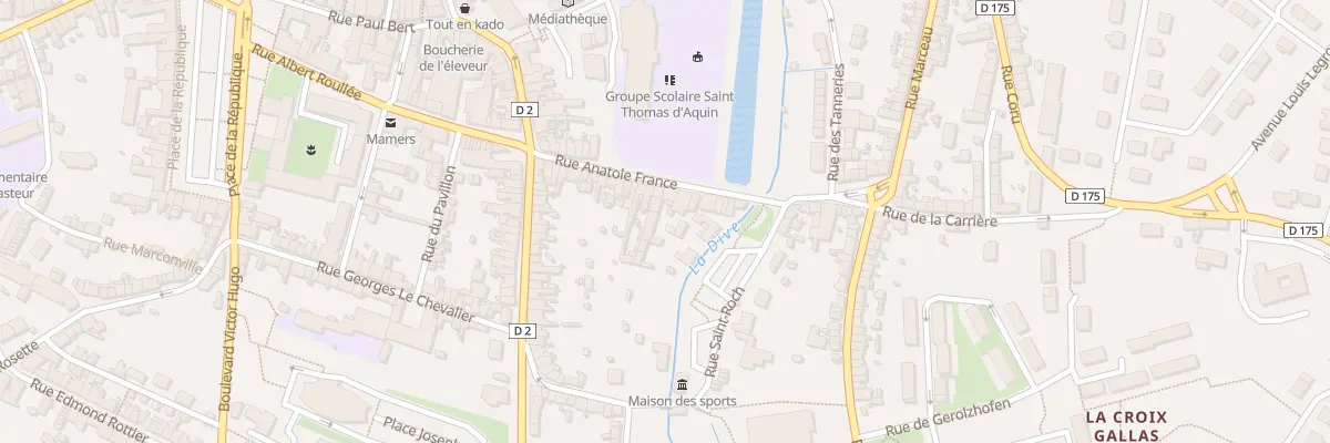 Plan du 35 Rue Anatole France à Mamers