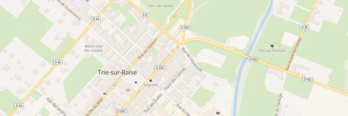 Plan du 9 Rue du Padouen à Trie-sur-Baïse