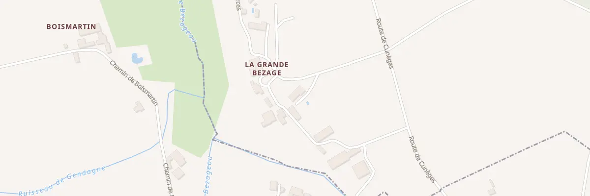 Plan du 159 Che de la Grande Besage à Sigoulès-et-Flaugeac