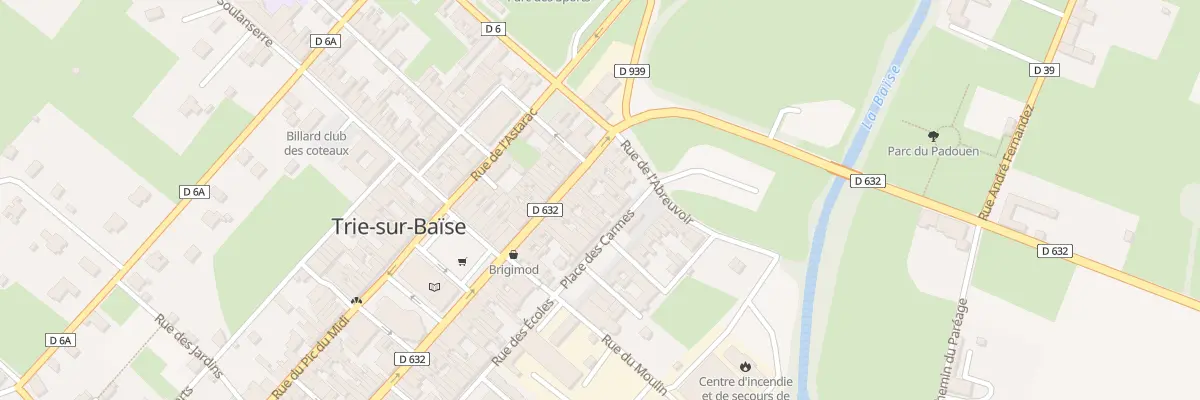 Plan du 15 Rue du Padouen à Trie-sur-Baïse