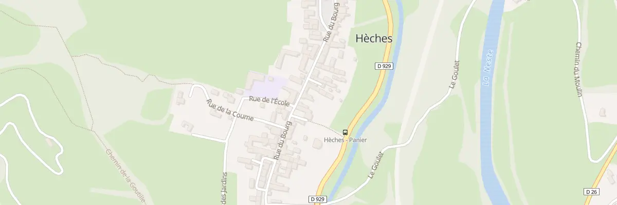 Plan du 515 Rue du Bourg à Hèches