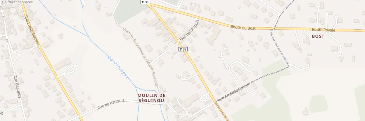 Plan du 38 Rue des Arzens à Mussidan